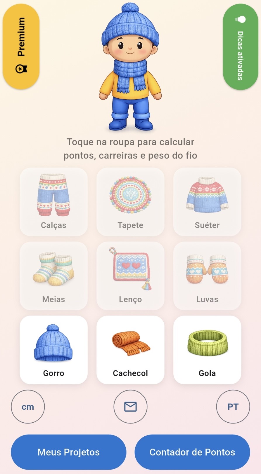KnitPlan app screenshot (pt)